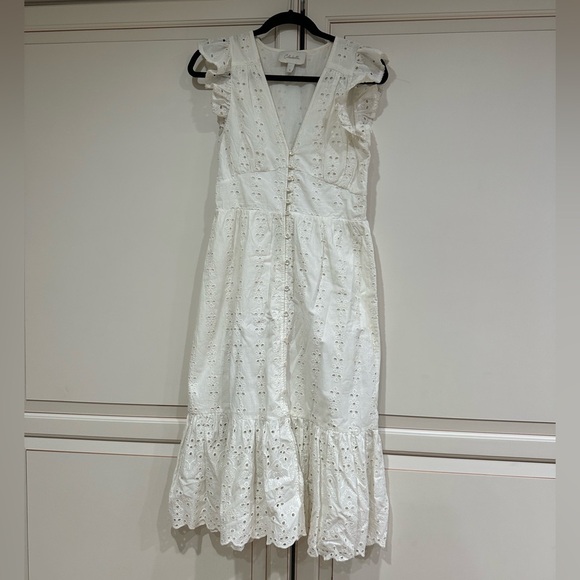 Cleobella Briella Midi Dress Ivory Eyelet (D6) - Picture 6 of 10